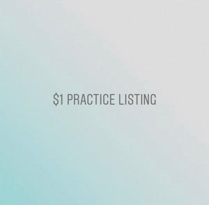 $1 Practice Listing