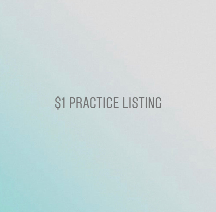 $1 Practice Listing