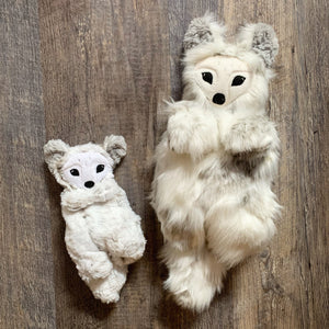 Snuggle Long Fur Ivory/Grey Arctic Fox